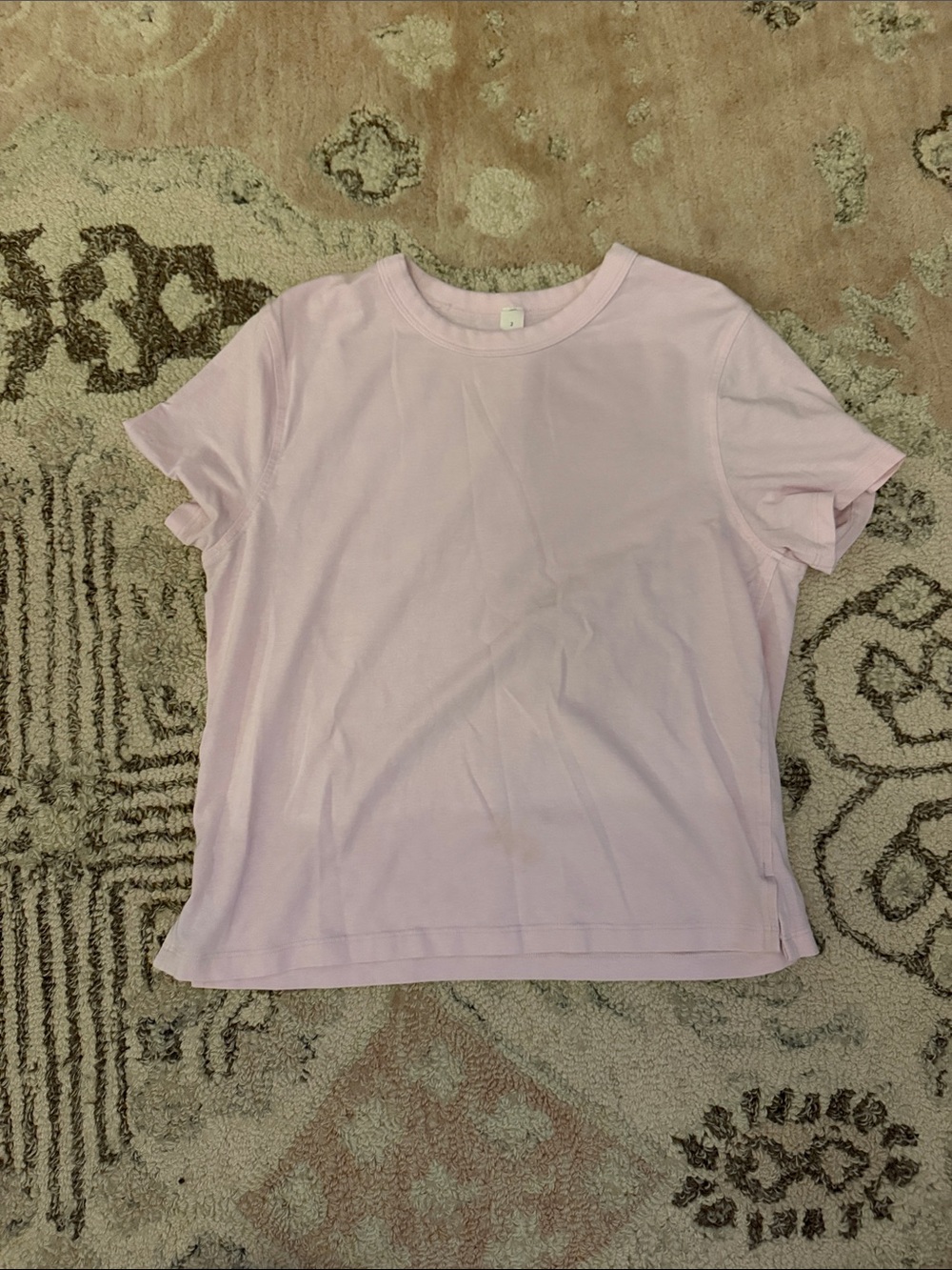 lululemon athletica Light Pink Short Sleeve Tee